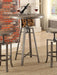 Bartlett Adjustable Swivel Bar Table Brushed Nutmeg image