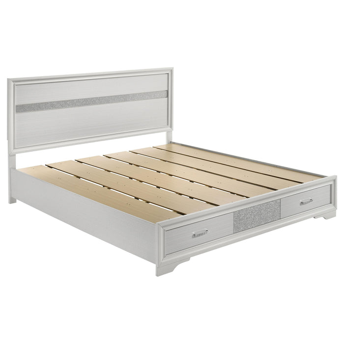 Miranda California King 2-drawer Storage Bed White image