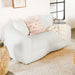 Isabella Upholstered Tight Back Loveseat White image