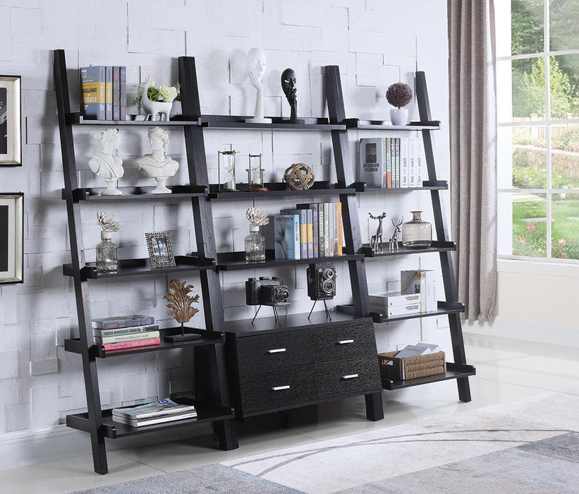 Colella 4-drawer Storage Bookcase Cappuccino