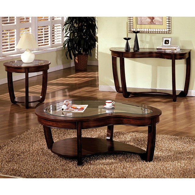 Crystal Falls Dark Cherry Coffee Table